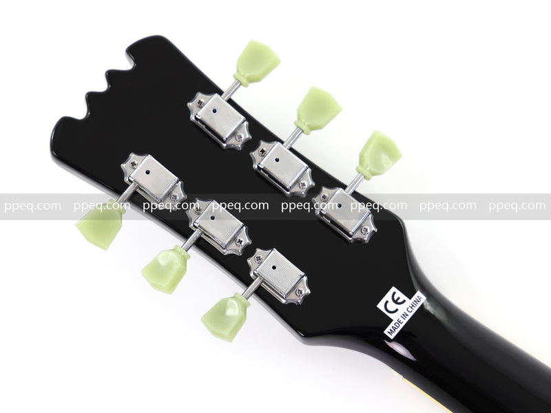 6-String Electric Guitar with Gloss Black Finish (HY-2565)