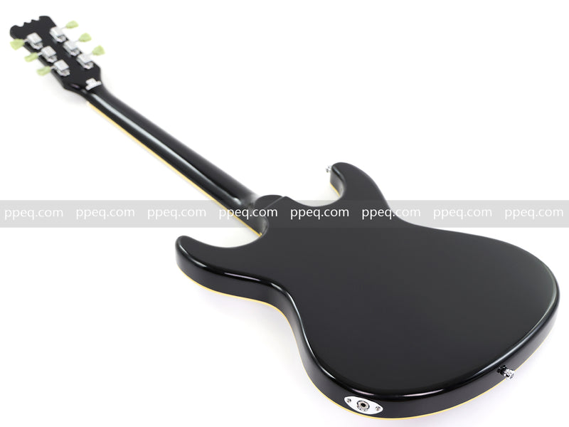 6-String Electric Guitar with Gloss Black Finish (HY-2565)