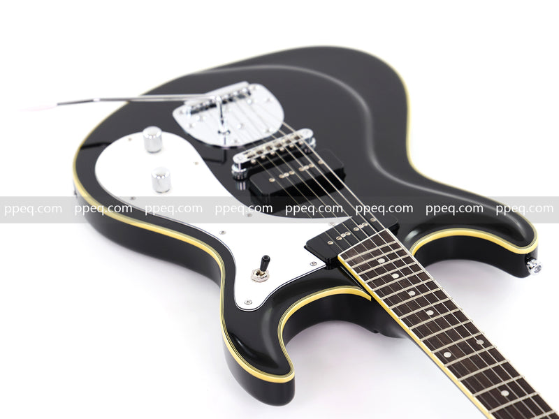 6-String Electric Guitar with Gloss Black Finish (HY-2565)