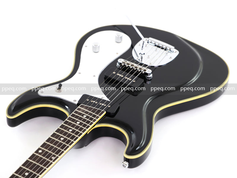 6-String Electric Guitar with Gloss Black Finish (HY-2565)