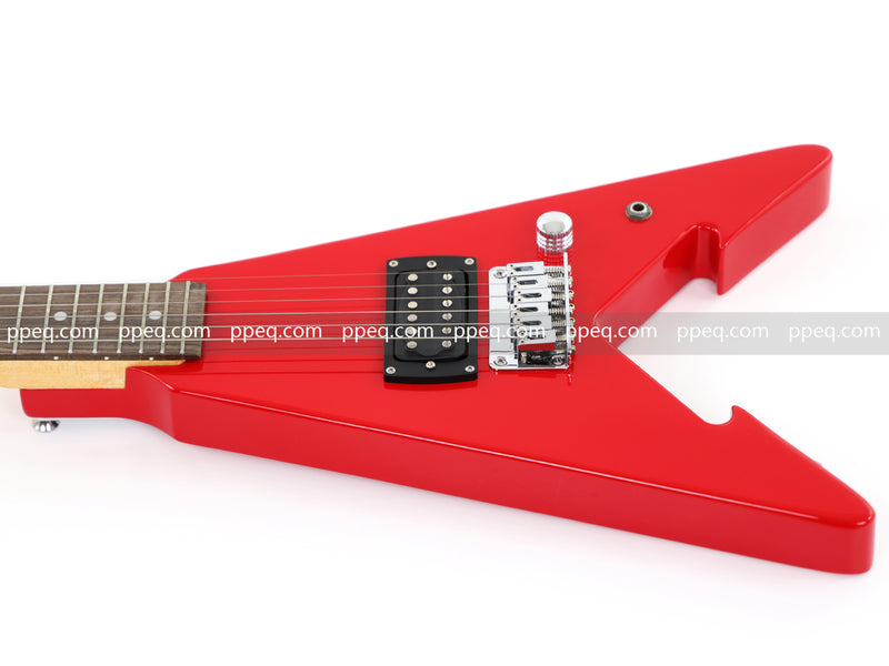 First Act Brand 6-String Electric Guitar with Gloss Bright Red Finish (FA-300)