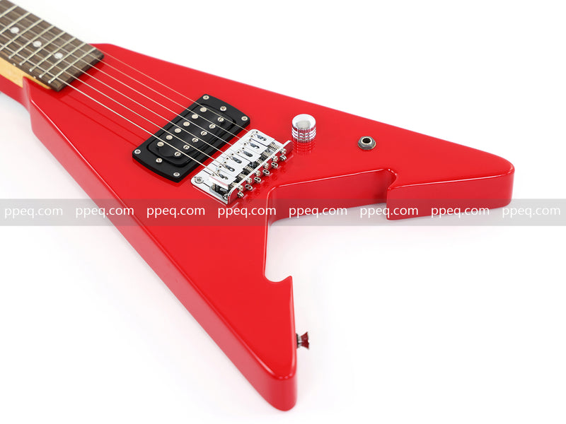 First Act Brand 6-String Electric Guitar with Gloss Bright Red Finish (FA-300)