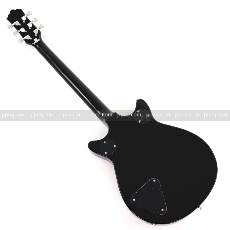 6-String Gloss Finish Electric Guitar with Flamed Maple Veneer Top (HY-2504)
