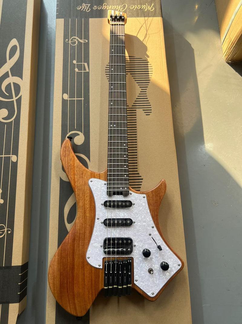 6-String Headless Electric Guitar with 7-Piece Neck (WT-980)