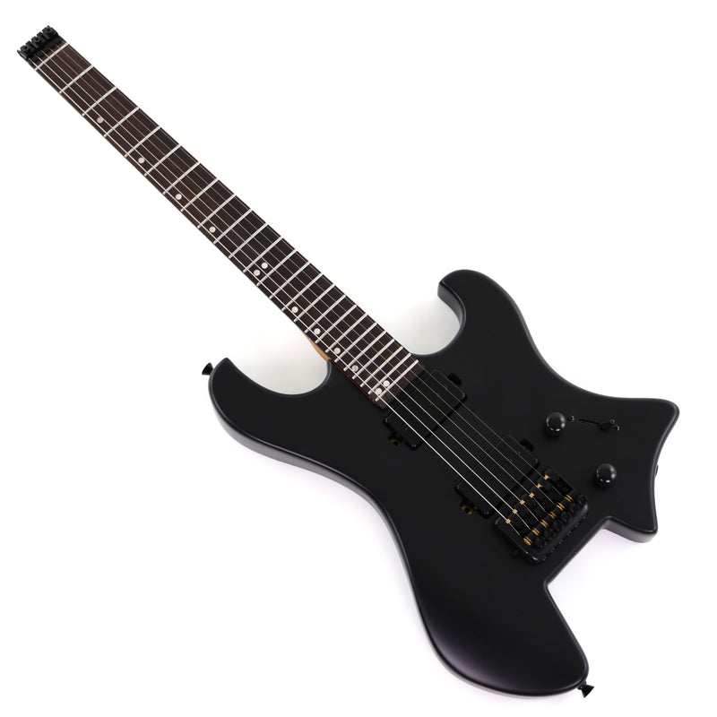 6-String Headless Electric Guitar with Matte Dark Black Finish (HY-2543)
