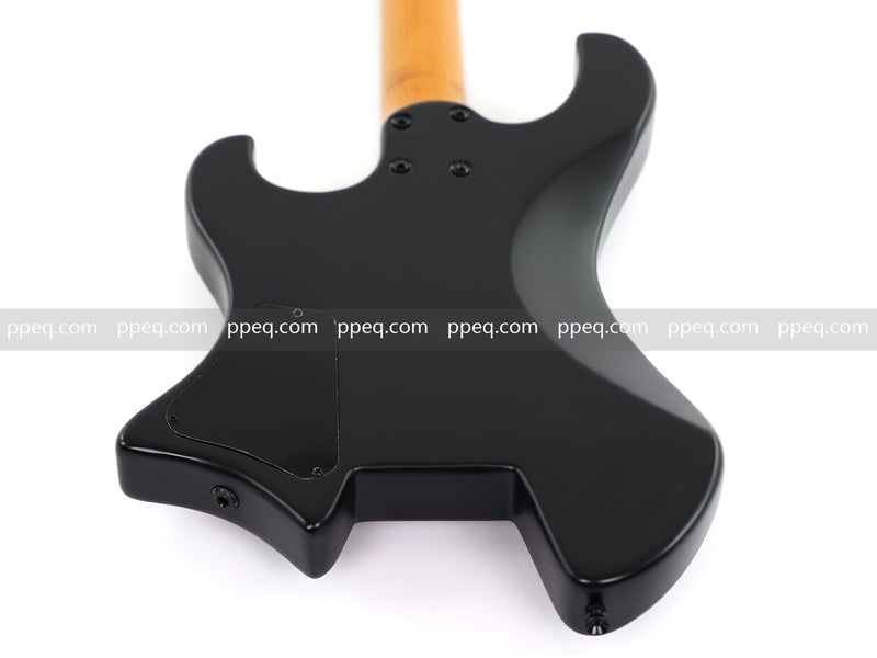 6-String Headless Electric Guitar with Matte Dark Black Finish (HY-2543)