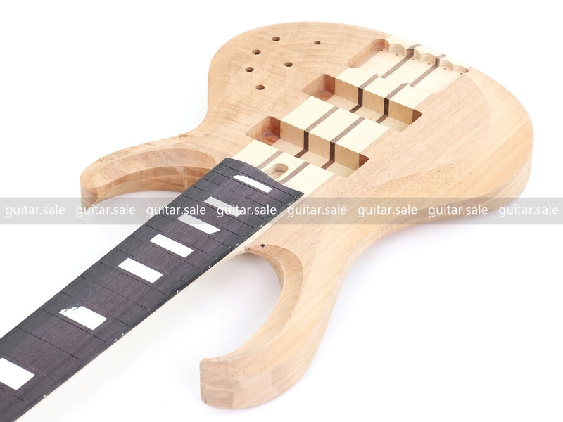 6-String Neck-Through DIY Electric Bass Guitar Kit (NTXY-500, B Level, No Hardware, Limited Edition)