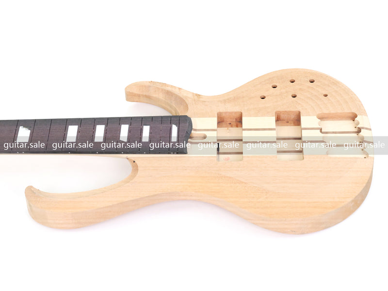 6-String Neck-Through DIY Electric Bass Guitar Kit (NTXY-500, B Level, No Hardware, Limited Edition)