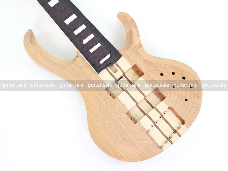 6-String Neck-Through DIY Electric Bass Guitar Kit (NTXY-500, B Level, No Hardware, Limited Edition)