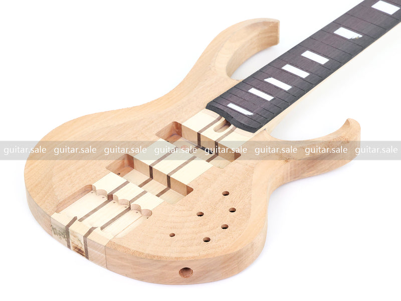 6-String Neck-Through DIY Electric Bass Guitar Kit (NTXY-500, B Level, No Hardware, Limited Edition)