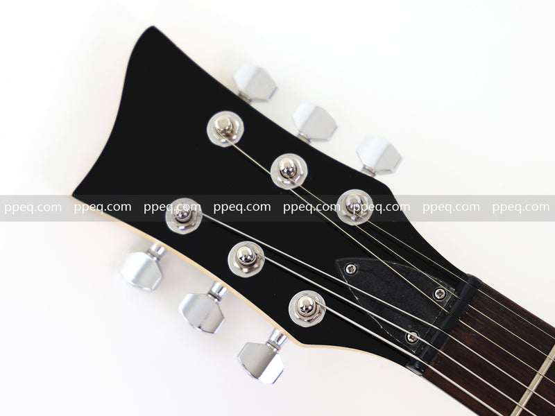 6-String Pastel Blue Gloss Finish Electric Guitar (HY-2501)