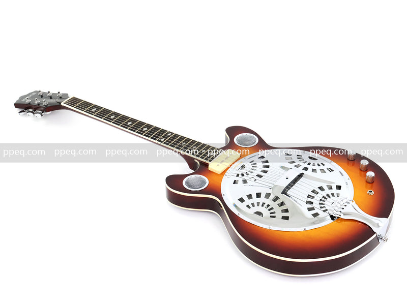 6-String Resonator Electric Guitar with Gloss Sunburst Finish (PHY-149)
