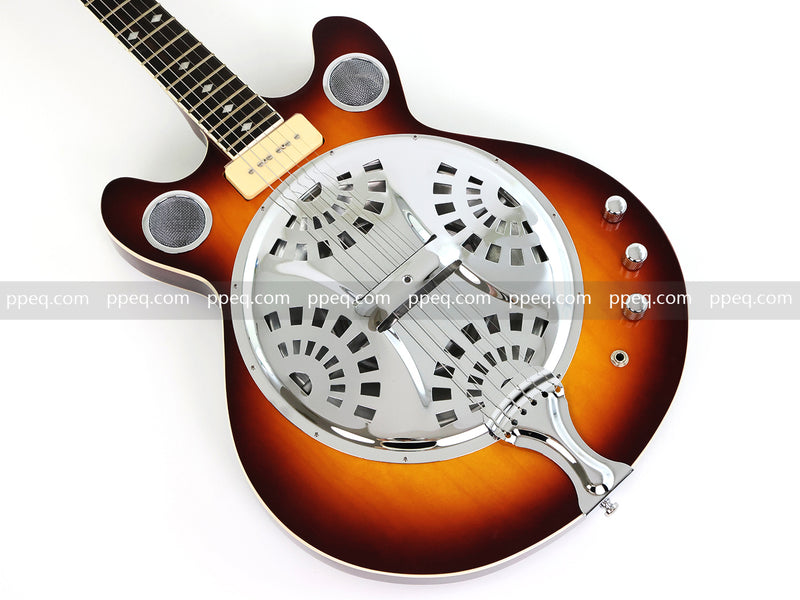 6-String Resonator Electric Guitar with Gloss Sunburst Finish (PHY-149)