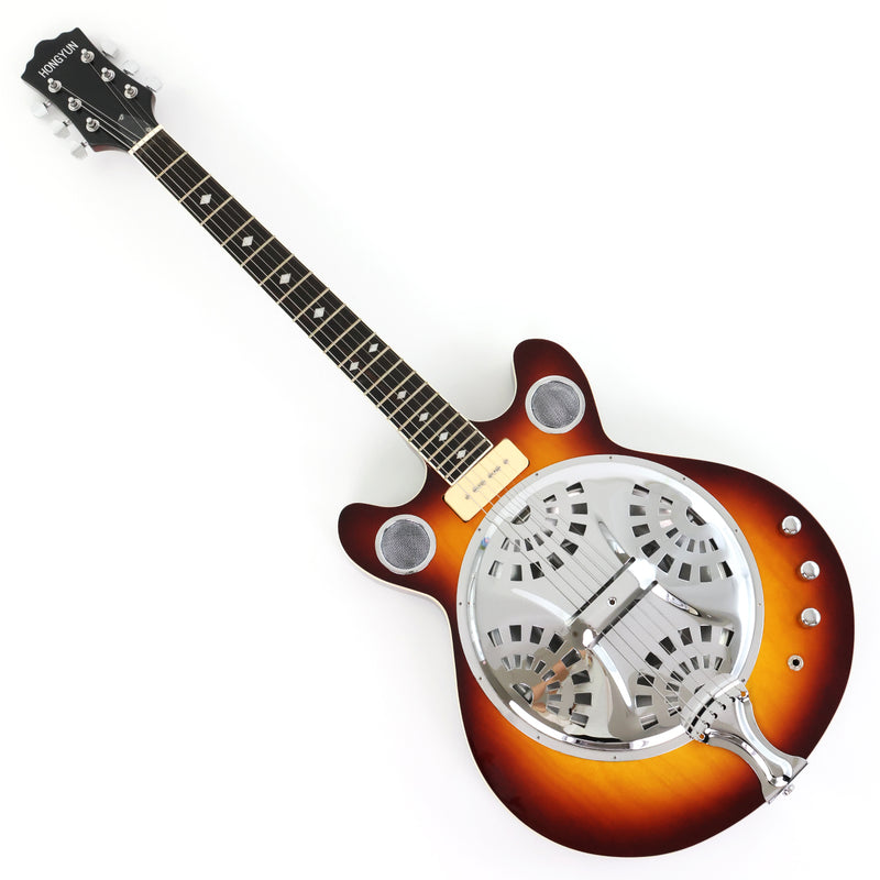 6-String Resonator Electric Guitar with Gloss Sunburst Finish (PHY-149)