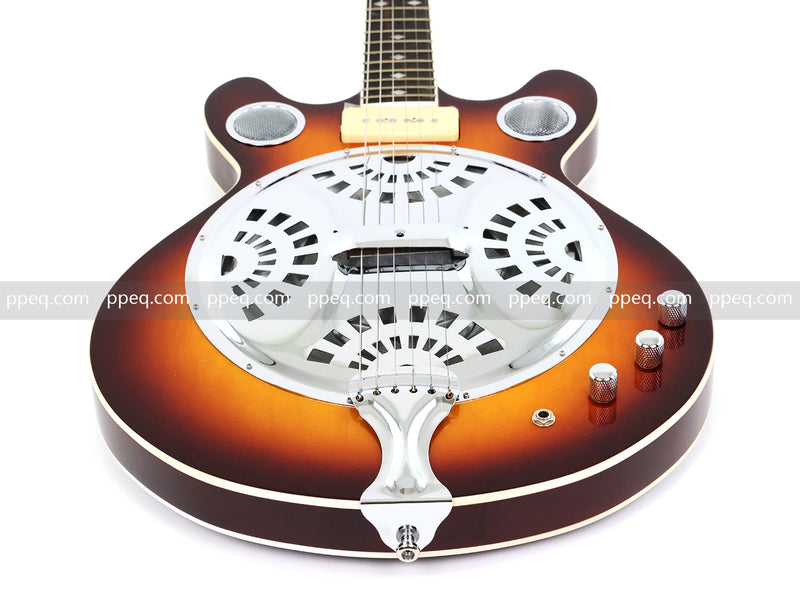 6-String Resonator Electric Guitar with Gloss Sunburst Finish (PHY-149)