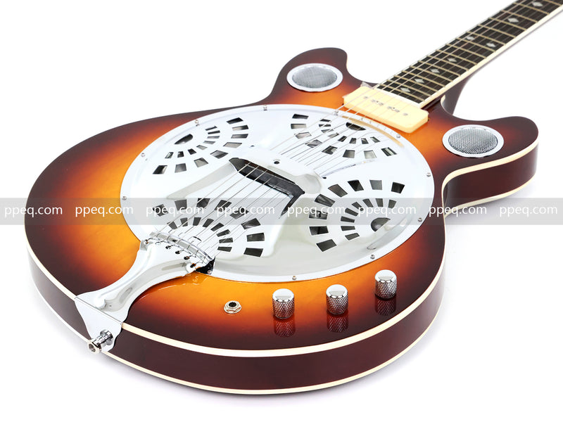 6-String Resonator Electric Guitar with Gloss Sunburst Finish (PHY-149)
