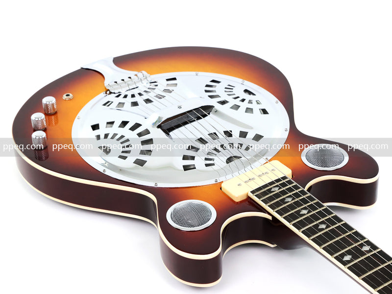 6-String Resonator Electric Guitar with Gloss Sunburst Finish (PHY-149)