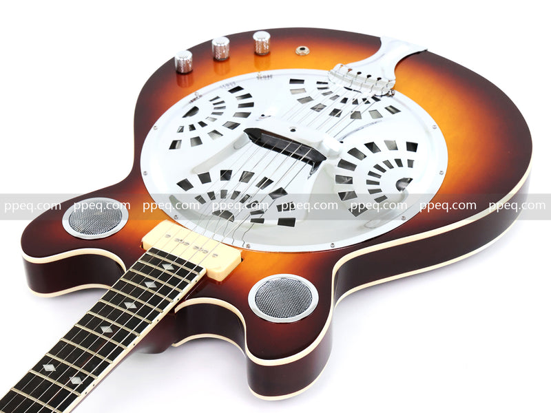6-String Resonator Electric Guitar with Gloss Sunburst Finish (PHY-149)