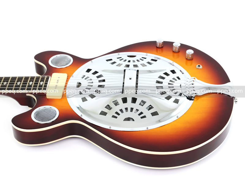 6-String Resonator Electric Guitar with Gloss Sunburst Finish (PHY-149)