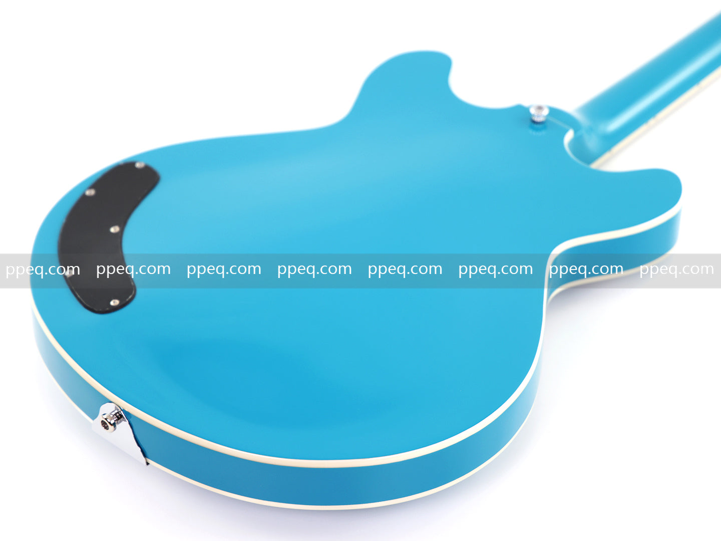 6-String Resonator Electric Guitar with Gloss Turquoise Blue