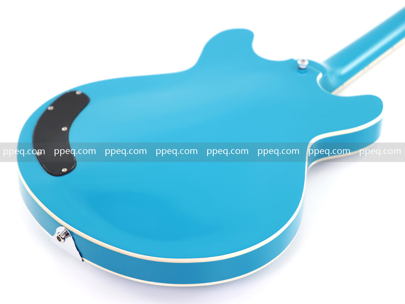6-String Resonator Electric Guitar with Gloss Turquoise Blue Finish (HY-2545)