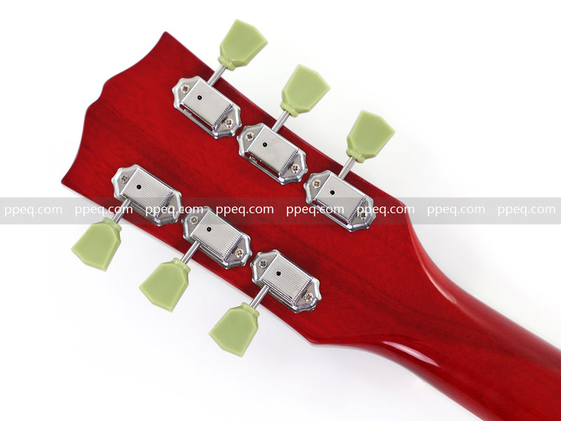 6-String SG-Style Electric Guitar with Gloss Cherry Red Finish (LYM-206)