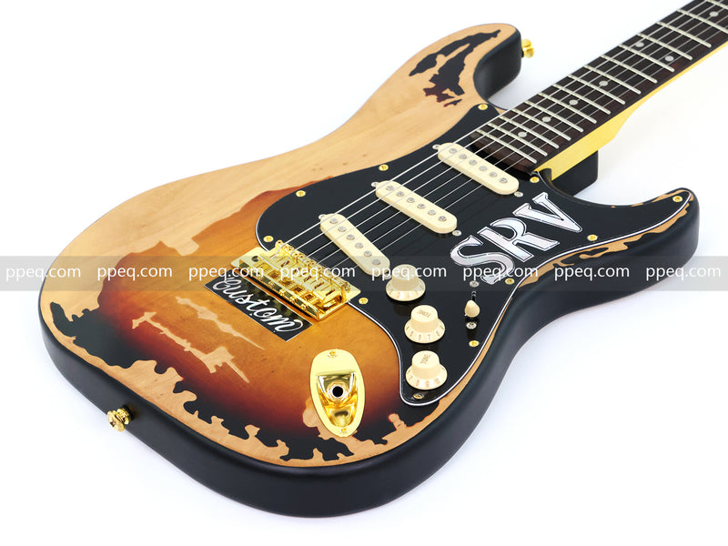 6-String SRV Stevie Ray Vaughan ST Style Relic Electric Guitar (SRV-001)