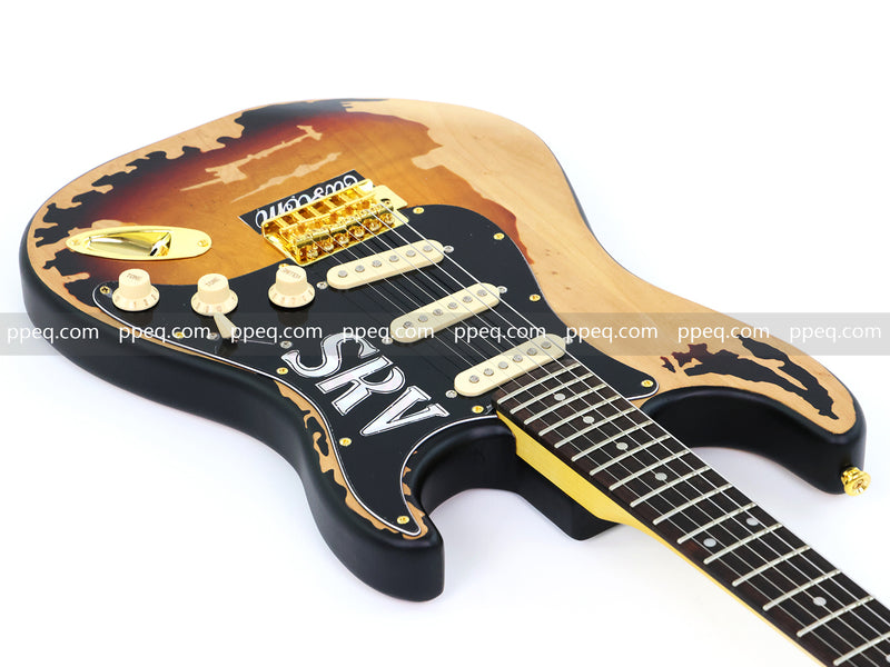 6-String SRV Stevie Ray Vaughan ST Style Relic Electric Guitar (SRV-001)
