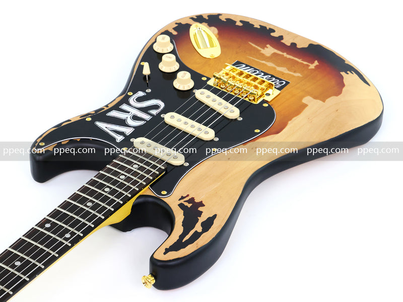 6-String SRV Stevie Ray Vaughan ST Style Relic Electric Guitar (SRV-001)