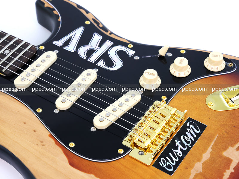 6-String SRV Stevie Ray Vaughan ST Style Relic Electric Guitar (SRV-001)