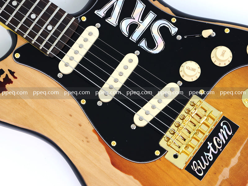 6-String SRV Stevie Ray Vaughan ST Style Relic Electric Guitar (SRV-001)