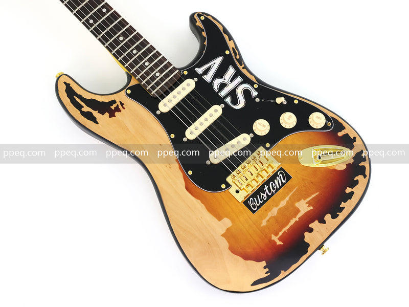 6-String SRV Stevie Ray Vaughan ST Style Relic Electric Guitar (SRV-001)