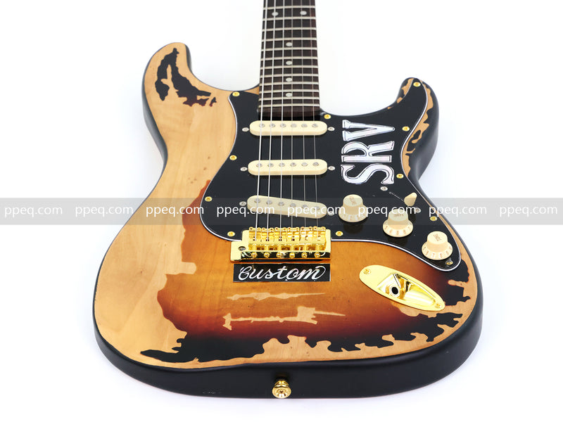 6-String SRV Stevie Ray Vaughan ST Style Relic Electric Guitar (SRV-001)