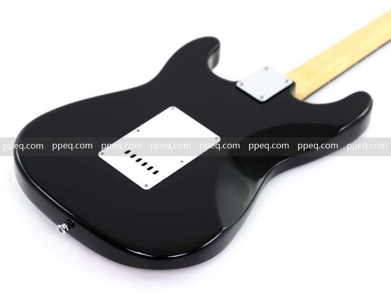 6-String ST-Style Electric Guitar with Gloss Black Finish (HY-2561)