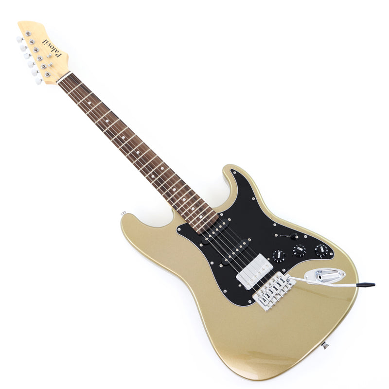 6-String ST-Style Electric Guitar with Gloss Silver Gray Metallic Finish (PHY-164F, Fast Shipping, Tariff-free)