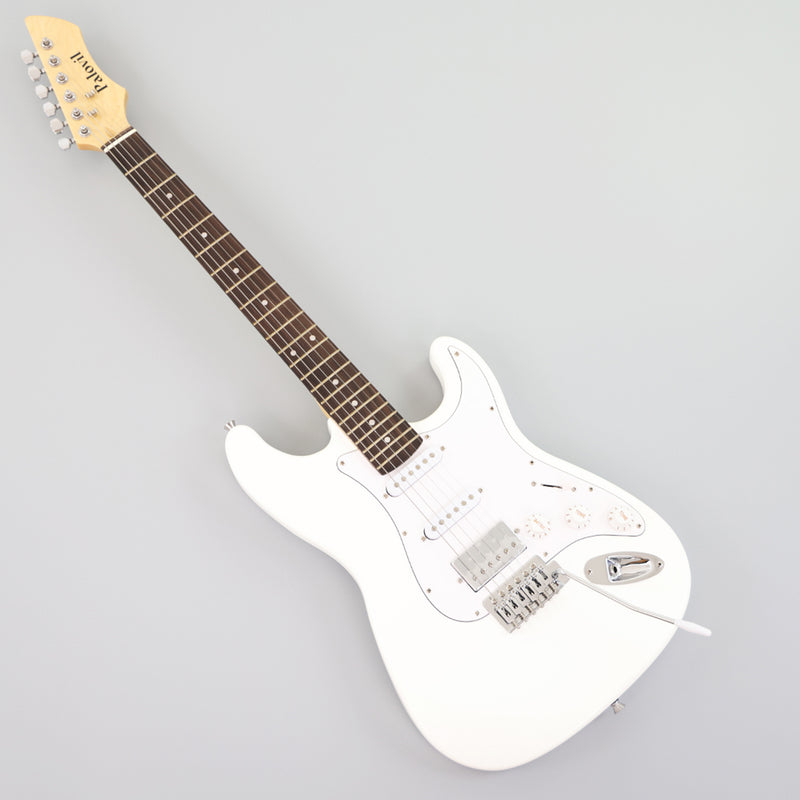 6-String ST-Style Electric Guitar with Gloss White Finish (PHY-162F, Fast Shipping, Tariff-free)