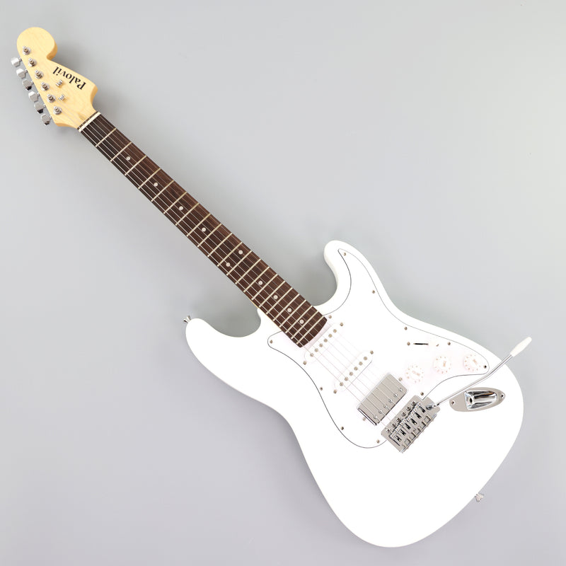 6-String ST-Style Electric Guitar with Gloss White Finish (PHY-169F, Fast Shipping, Tariff-free)