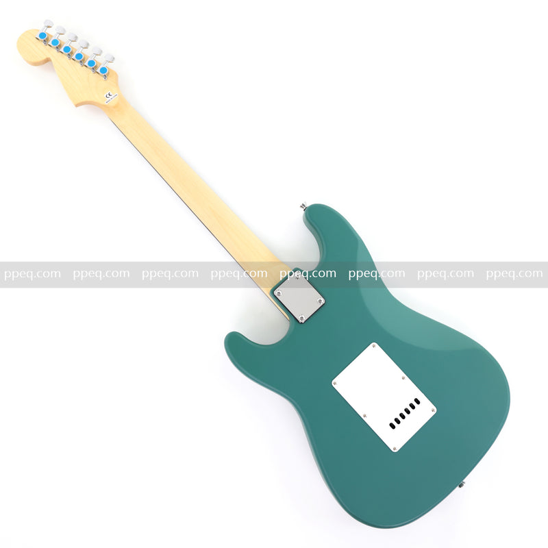 6-String ST-Style Electric Guitar with Matte Teal Finish (PHY-167F, Fast Shipping, Tariff-free)