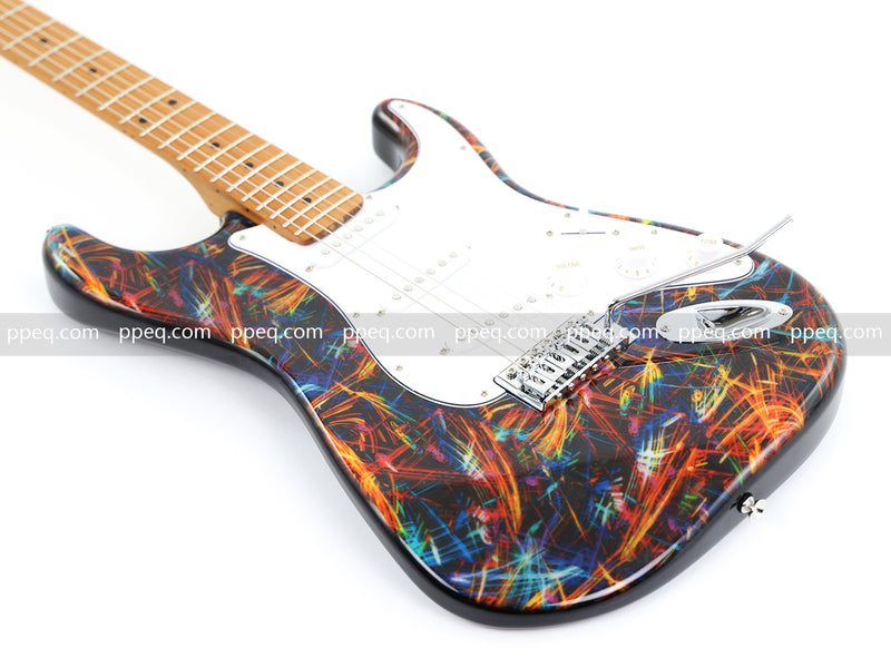 6-String ST-Style PC Body Electric Guitar with Gloss Hydrographic Graphic Finish (XST-304)
