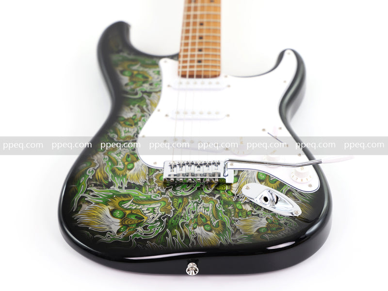 6-String ST-Style PC Body Electric Guitar with Gloss Mesmerizing Green Finish (XST-301)