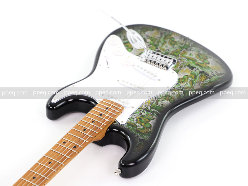 6-String ST-Style PC Body Electric Guitar with Gloss Mesmerizing Green Finish (XST-301)