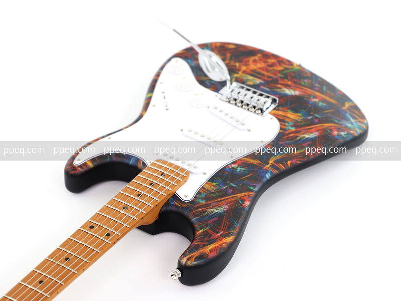 6-String ST-Style PC Body Electric Guitar with Matte Hydrographic Graphic Finish (XST-303)