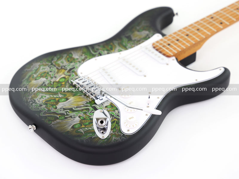 6-String ST-Style PC Body Electric Guitar with Matte Mesmerizing Loong Finish (XST-306)
