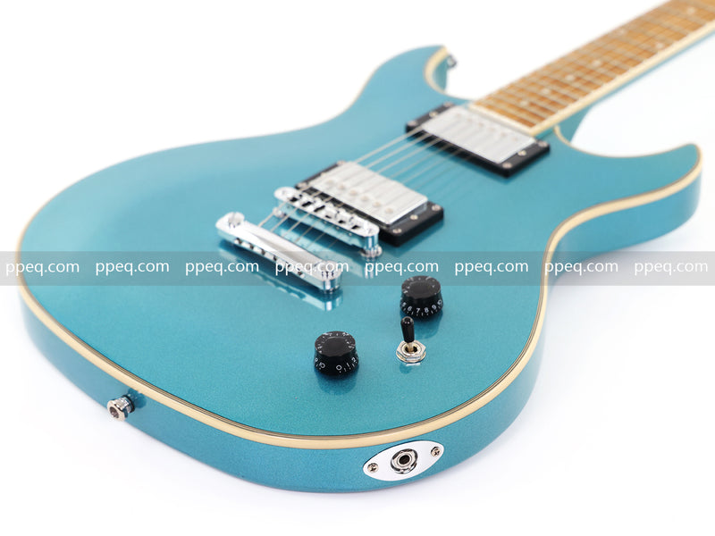 6-String Tiffany Blue Electric Guitar with Gloss Metallic Finish (HY-2509)