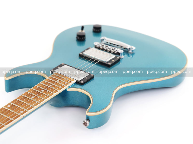 6-String Tiffany Blue Electric Guitar with Gloss Metallic Finish (HY-2509)