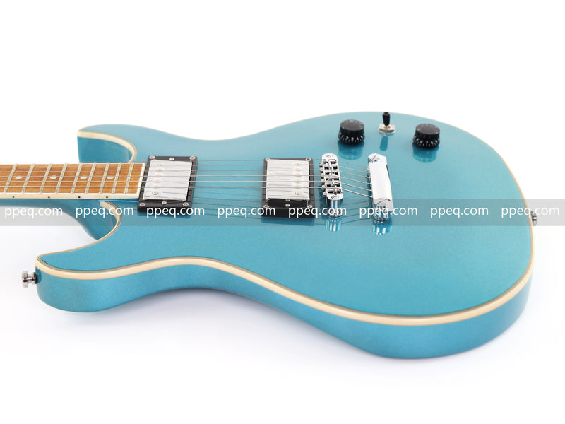 6-String Tiffany Blue Electric Guitar with Gloss Metallic Finish (HY-2509)