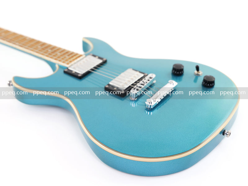 6-String Tiffany Blue Electric Guitar with Gloss Metallic Finish (HY-2509)