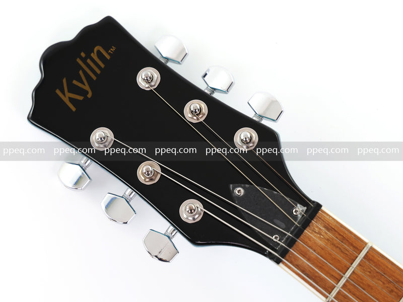 6-String Tiffany Blue Electric Guitar with Gloss Metallic Finish (HY-2509)