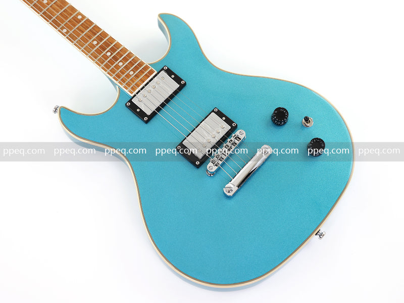 6-String Tiffany Blue Electric Guitar with Gloss Metallic Finish (HY-2509)