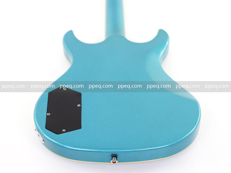 6-String Tiffany Blue Electric Guitar with Gloss Metallic Finish (HY-2509)